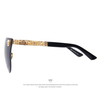 GLÆDELIG Mode til Kvinder Gotiske Brillerne Kraniet Ramme af Metal Templet Oculos de sol UV400