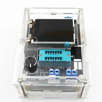 GM328 Multi-use Transistor Tester DIY Kit Diode Kapacitans Spænding Meter PWM Square Wave Signal Generator +DIY Akryl Sag
