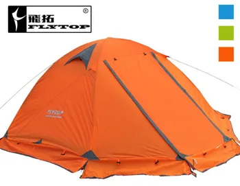 God kvalitet Flytop dobbelt lag 2 person 4 sæson aluminium stang udendørs camping telt Topwind 2 PLUS med sne nederdel