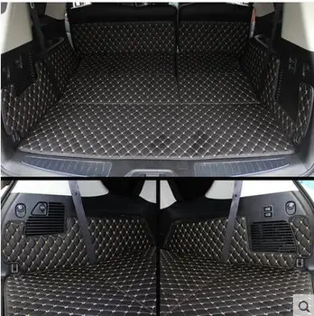 God kvalitet! Særlige kuffert måtter til Infiniti QX80 8seats 2017-holdbar fragt liner boot tæpper til QX80 2016,Gratis fragt