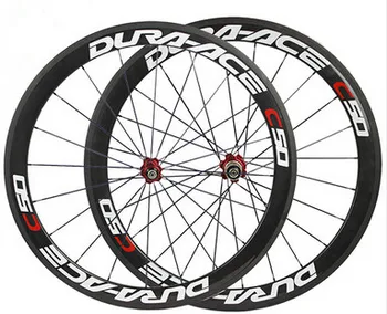 God pris kinesiske oem maling sticker carbon cykel clincher hjul basalt bremse overflade road cykel hjulsæt 50mm keramiske hub
