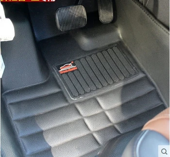 God tæpper! Særlige gulvmåtter til Ford Explorer 7seats 2017 skridsikker vandtæt tæpper til Explorer 2016-2011,Gratis fragt