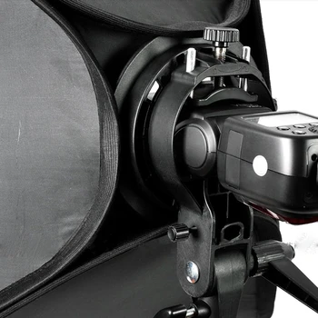 Godox 60x60cm Softbox Taske Kit for Camera Studio Flash passer Bowens Elinchrom Mount Beslag SType