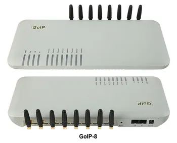 GoIP 8 ports gsm gateway/voip sip gateway/IP-GSM Gateway/ GoIP8 VoIP GSM Gateway understøtter SIP/H. 323 -sales Promotion