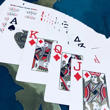 Golden Plastic Spillekort Stor-nummer Pokerstars-Professionel Casino Poker Kort 8.8*6.3 cm Guld Forgyldt Poker