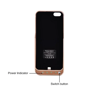 GOLDFOX 4200mAh Portable Backup Ekstern Batteri Oplader med USB Port og Power Bank Oplader Tilfælde Dække For iPhone 5 5S SE