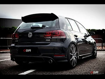 Golf 6 GTI O Styling Carbon Fiber Bageste Tag Lip-Wing Spoiler for Volkswagen 2010-