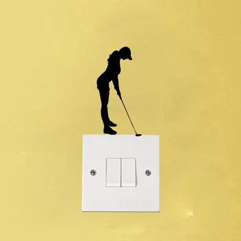 Golf Pige Mode Indretning Vinyl lyskontakten Decals Wall Stickers 5WS1439