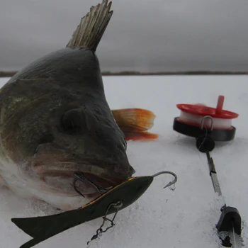 Goture 5Pcs/masse 5.5 cm/9 Snap Vinter Is Fiskeri Lokke Jig Vertikal Jigging Lokkemad For Saltvand Spil Fisk,Sandart,Panfish