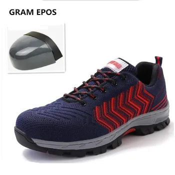 GRAM EPOS Unisex Industrail Mænd Støvler, sikkerhedssko tåkappe af Stål Mandlige Anti-Smash Punktering Bevis Åndbar Beskytte Fodtøj