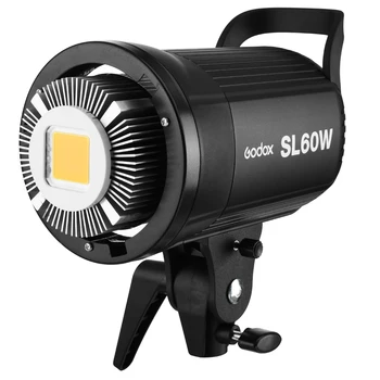 Gratis DHL! Godox SL-60W Hvid Version LED Video Lys Bowens Mount 5600K for Fotografering Studio Video Optagelse