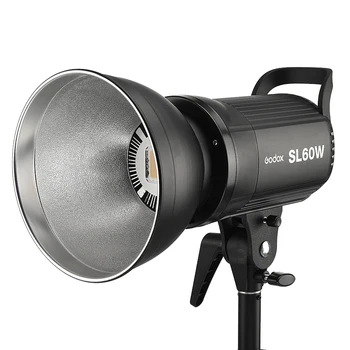 Gratis DHL! Godox SL-60W Hvid Version LED Video Lys Bowens Mount 5600K for Fotografering Studio Video Optagelse
