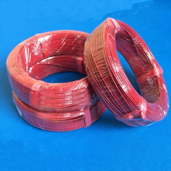Gratis forsendelse, 100 M silikone 6k varme kabel-Gulvvarme carbon fiber varme kabel electric Red fjerkræavl