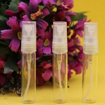Gratis Forsendelse 1000 x 2 ML Glas Parfume Flaske, Mini-genopfyldelige spray flaske, 2 ml glas forstøver