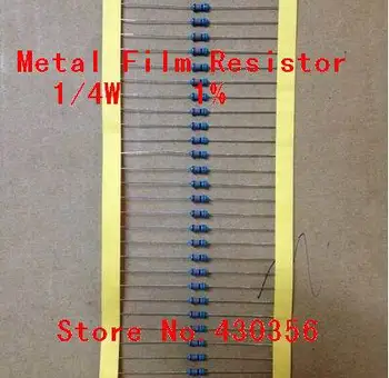 Gratis Forsendelse 100pcs/masse 0.25 W Metal Film Modstanden +-1% 470K ohm 1/4W