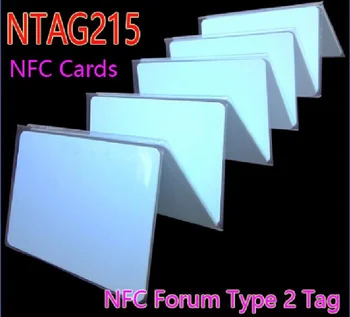 Gratis Forsendelse 100pcs/Masse NTAG215 NFC-Kort, NFC Forum for Type 2-Tag ISO/IEC 14443 EN for Alle NFC-Mobiltelefon