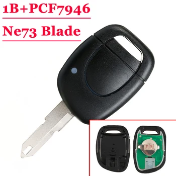 Gratis Forsendelse (10stk/Masse)1-Knappen Fjernbetjening Key Fob NE73 Kniv Med Pcf7946 For Renault Clio Kangoo Twingo
