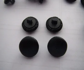 Gratis forsendelse 11.43 mm stof omfattet knappen Kunstig læder 18L sort plast skaft til PU-læder beklædningsgenstand 100pcs