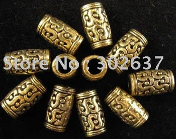 GRATIS FORSENDELSE 150Pcs Antiqued guld udformet tønde spacer perler A984G
