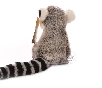 Gratis Forsendelse 18CM Simulering Lemur Udstoppede Dyr Legetøj Sød Abe Plys Legetøj Baby, Legetøj Julegaver