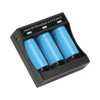 Gratis forsendelse 1STK 18350 16340 CR123A Særlige opladeren Elektroniske cigaretter 3,7 v smart batteri Oplader