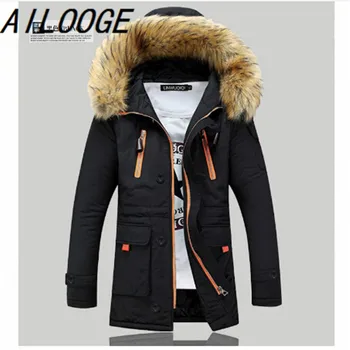 Gratis forsendelse 2016 mode til mænd ned jakke til at holde varmen i vinter lang mænd ned frakke jakke