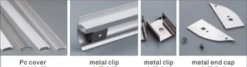Gratis Forsendelse 2m/pc ' er 50 m/masse hot sell Aluminium profil kina heatsink, Bar Aluminium Profil LED Strip Bar,mat anodiseret