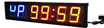 Gratis forsendelse 4inch FITNESS-Crossfit Timeren LED intervalur Uddannelse-Og Hviletid Suppleant CountdownCount op Som Et Stopur