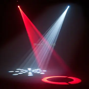 Gratis forsendelse 60W led moving head lys led spot mini moving head stråle lys dobbelt gobo hjul