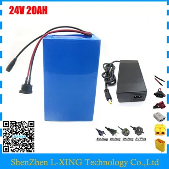 Gratis forsendelse 700W lithium batteri 24V 24V 20AH elektrisk cykel batteri 24 v batteri med 30A BMS 29.4 V 3A Oplader