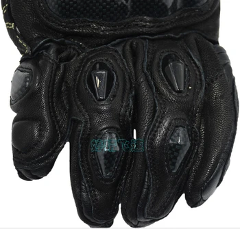 Gratis forsendelse afs10 motorcykel handsker road racing cykling handske i Ægte læder handsker Carbon handsker