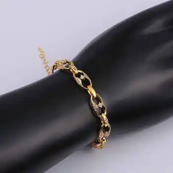 Gratis Forsendelse Bedste Gave Østrigske Krystal armbånd & armbånd gotiske 8 cc bracelete smykker vise SKGB005