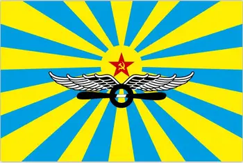 Gratis Forsendelse, Det Sovjetiske luftvåben 90*150 cm Polyester Rusland russisk CCCP SOVJETUNIONENS Militære Air Force Flag, Bannere