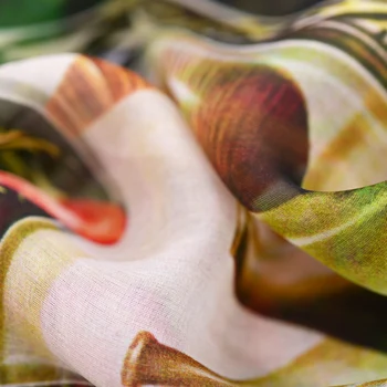 Gratis forsendelse! Digital inkjet silke chiffon stof, kjole tøj, silke stof silke stof DIY stof engros silke klud