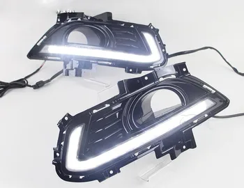 Gratis Forsendelse!DRL-Styling til Ford Mondeo Ford Fusion 2013-2016 LED Kørelys Tænder Signal funktion Med tågelys Hul