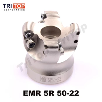 Gratis forsendelse EMR 5R 50-22-4T-face mill fræseren cnc fræsning værktøjer til runde indsatse type R5 RPMW1003