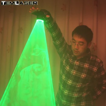 Gratis Forsendelse Grøn Laser Hvirvelvind Håndholdte Laser Kanon For DJ Dans Club Roterende Lasere Handsker Lys Pub Part Laser Show