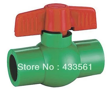 Gratis forsendelse Grønne Farve Kvalitet-Miljø-Venligt PPR kugleventil i Størrelse DN20 til Kunstvanding vand pipeline