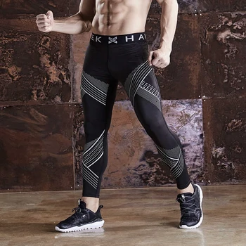 Gratis Forsendelse Herre Sport leggings bukser Fitness trænings-og komprimering bukser elastisk basketball mallas hombre løbetights til mænd