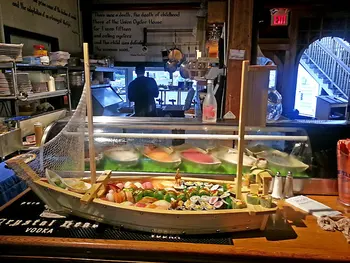 Gratis Forsendelse Japansk Restaurant Træ-Båd, 60cm/24inch til Servering af Bakke for fisk og Skaldyr til Sushi