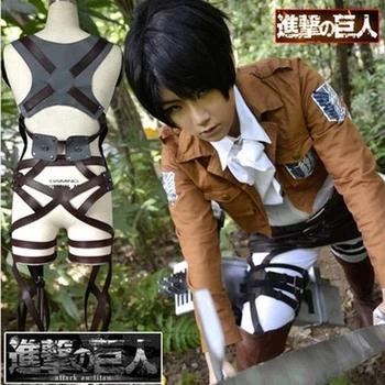 Gratis forsendelse Japansk tegnefilm Anime Cosplay SNK Attaque sur Titan Shingeki pas Kyojin harnais ceinture grappin kostume