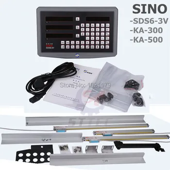 Gratis forsendelse komplet sæt SINO 3 akse Dro digital udlæsning med 3 pc ' er KA-300 lineær skala glas