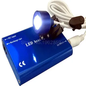 Gratis Forsendelse LED Hoved Lampe, Dental Oral Kirurgiske LED Clip På Hovedet Lys til Kirurgisk Kikkert Loupes 5 Farver