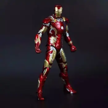 Gratis Forsendelse Marvel Iron Man 3 Figur Superhelt Iron Man Tonny Mark 42 Mark 43 PVC Figur Toy 18cm Chritmas Gave