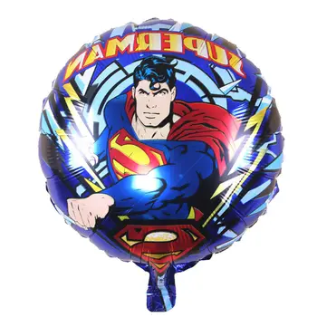 Gratis Forsendelse Nye 25pcs-masser cirkulært formet ballon tegnefilm Superman brint nye legetøj til børn ballon