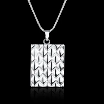 Gratis Forsendelse Nye sølv forgyldt kvinder halskæde Solpaneler maxi charms halskæde