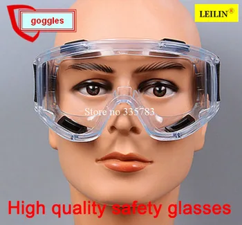 Gratis forsendelse slagfast polycarbonat beskyttelsesbriller beskyttelsesbriller Støv storm cykling støvtæt briller arbejde