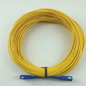 Gratis Forsendelse SM SX 3mm 50M 9/125 50 Meter Fiber Optic forbindelseskabel SC/UPC-SC/UPC Fiberoptiske Patch kabel