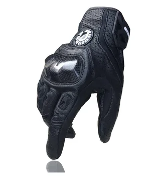 Gratis forsendelse UB 390 motorcykel handsker / racing handsker / kulfiber handsker i Ægte læder handsker 3color