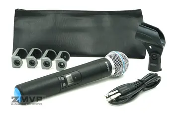 Gratis Forsendelse! UHF Professionel SX 24 B 58 Trådløs Mikrofon Trådløse Karaoke Med Håndholdte Sender Band J3 572-596Mhz
